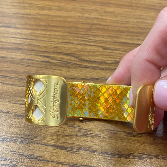 Brighton Gold and White Filigree Metal Cuffs (Set of 2) - Picture 4 of 8